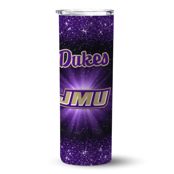 james madison dukes radiant glitter purple skinny tumbler best selling