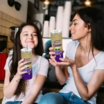 james madison dukes yoda smile purple skinny tumbler best selling 1.webp