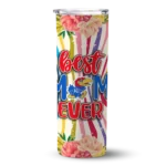 kansas jayhawks flower cluster skinny tumbler best selling 1.webp