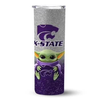 Kansas State Wildcats Yoda Smile Purple Skinny Tumbler