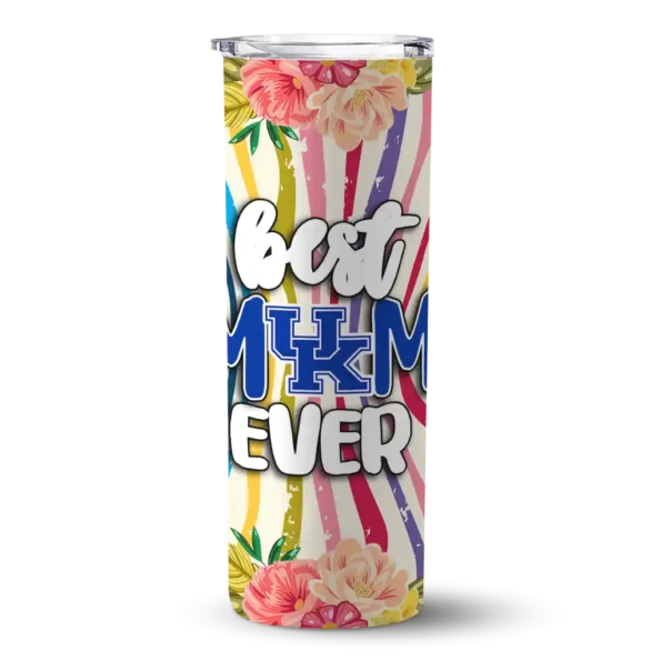 kentucky wildcats flower cluster skinny tumbler best selling