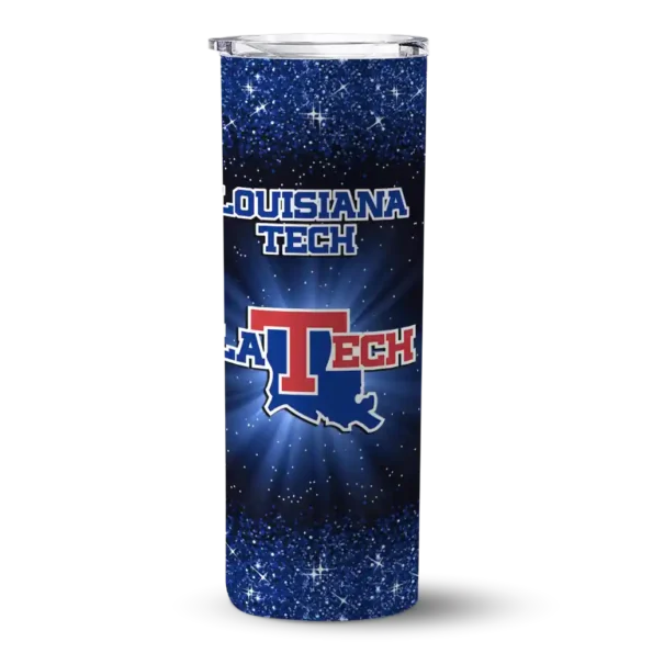 la tech radiant glitter blue skinny tumbler best selling