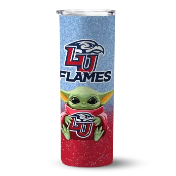 Liberty Flames Yoda Smile Red Skinny Tumbler