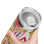 louisiana monroe warhawks flower cluster skinny tumbler best selling 1 2.webp