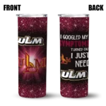 louisiana-monroe-warhawks-radiant-glitter-red-skinny-tumbler-best-selling.webp