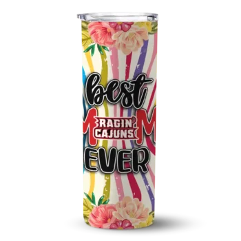 Louisiana Ragin' Cajuns Flower Cluster Skinny Tumbler