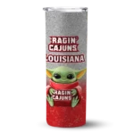 louisiana-ragin-cajuns-yoda-smile-red-skinny-tumbler-best-selling.webp