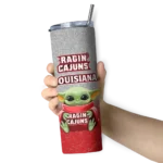 louisiana-ragin-cajuns-yoda-smile-red-skinny-tumbler-best-selling.webp