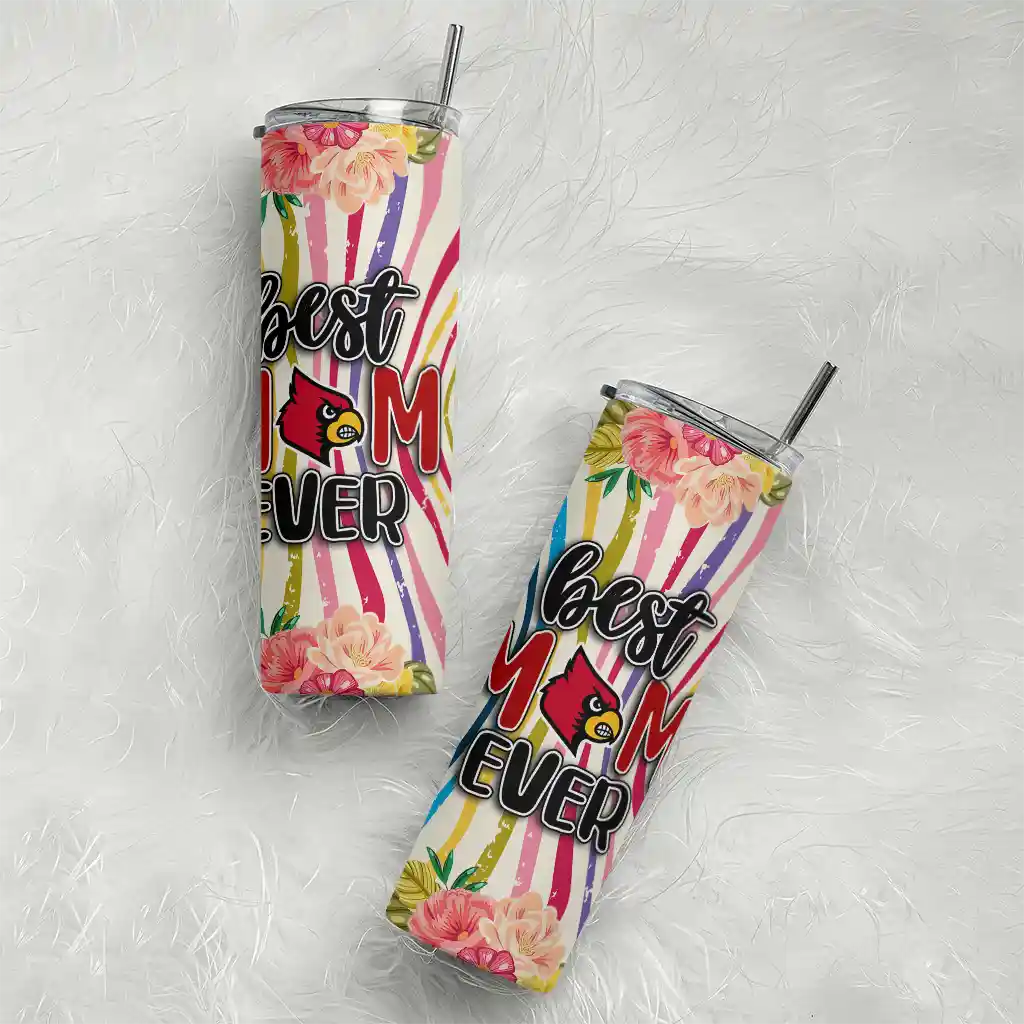 louisville-cardinals-flower-cluster-skinny-tumbler-top-rated.webp
