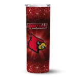 louisville-cardinals-radiant-glitter-red-skinny-tumbler-best-selling.webp