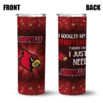 louisville-cardinals-radiant-glitter-red-skinny-tumbler-best-selling.webp