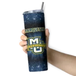 marquette-golden-eagles-radiant-glitter-blue-skinny-tumbler-best-selling.webp