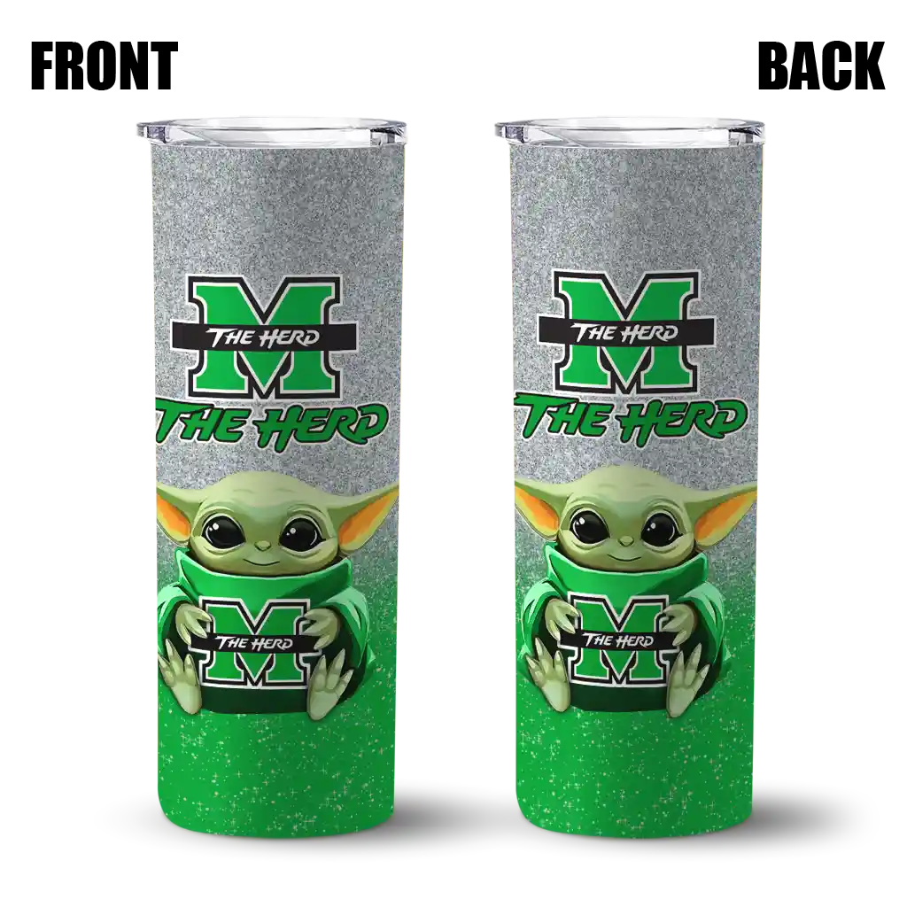 marshall-thundering-herd-yoda-smile-green-skinny-tumbler-fashion-forward-2.webp