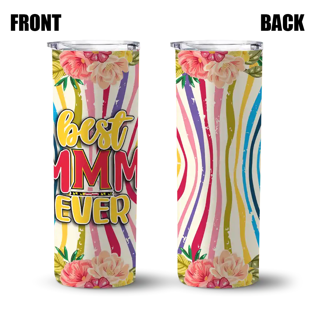 maryland-terrapins-flower-cluster-skinny-tumbler-fashion-forward-1.webp