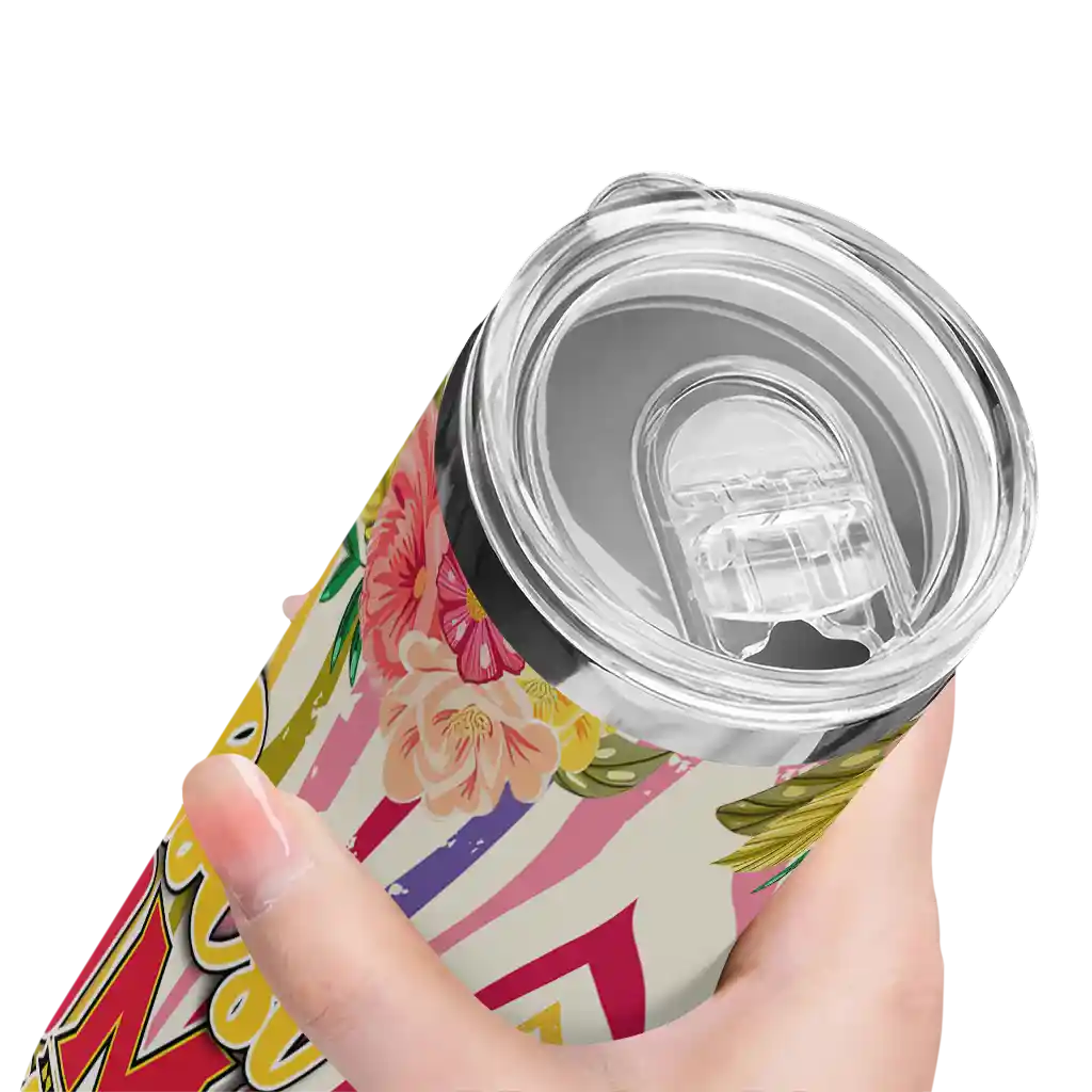 maryland-terrapins-flower-cluster-skinny-tumbler-high-quality-1.webp