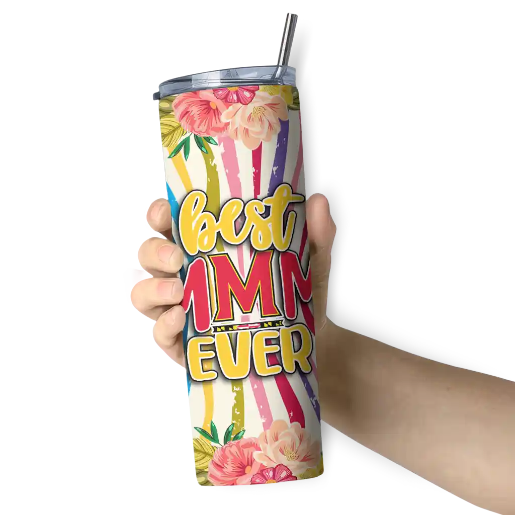 maryland-terrapins-flower-cluster-skinny-tumbler-premium-grade-1.webp