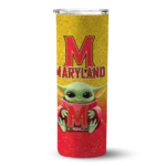 maryland-terrapins-yoda-smile-red-skinny-tumbler-best-selling-1.webp