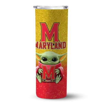 Maryland Terrapins Tumber - Maryland Yoda Smile Skinny Red