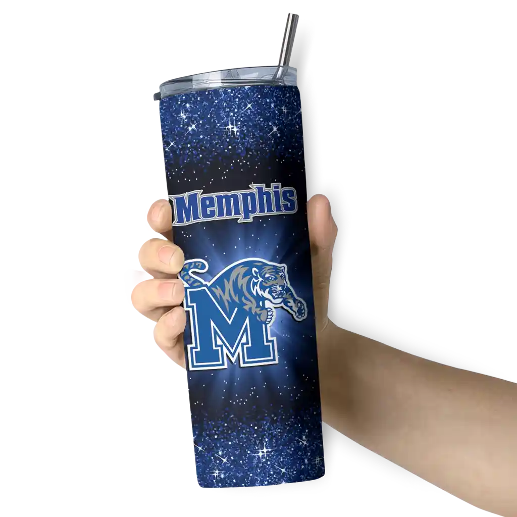 memphis-tigers-radiant-glitter-blue-skinny-tumbler-premium-grade.webp