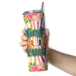miami-hurricanes-flower-cluster-skinny-tumbler-best-selling-1.webp