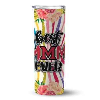 Miami RedHawks Flower Cluster Skinny Tumbler