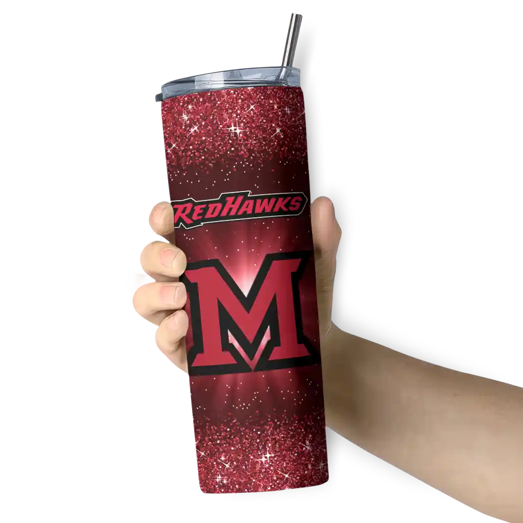 miami-redhawks-radiant-glitter-red-skinny-tumbler-premium-grade.webp