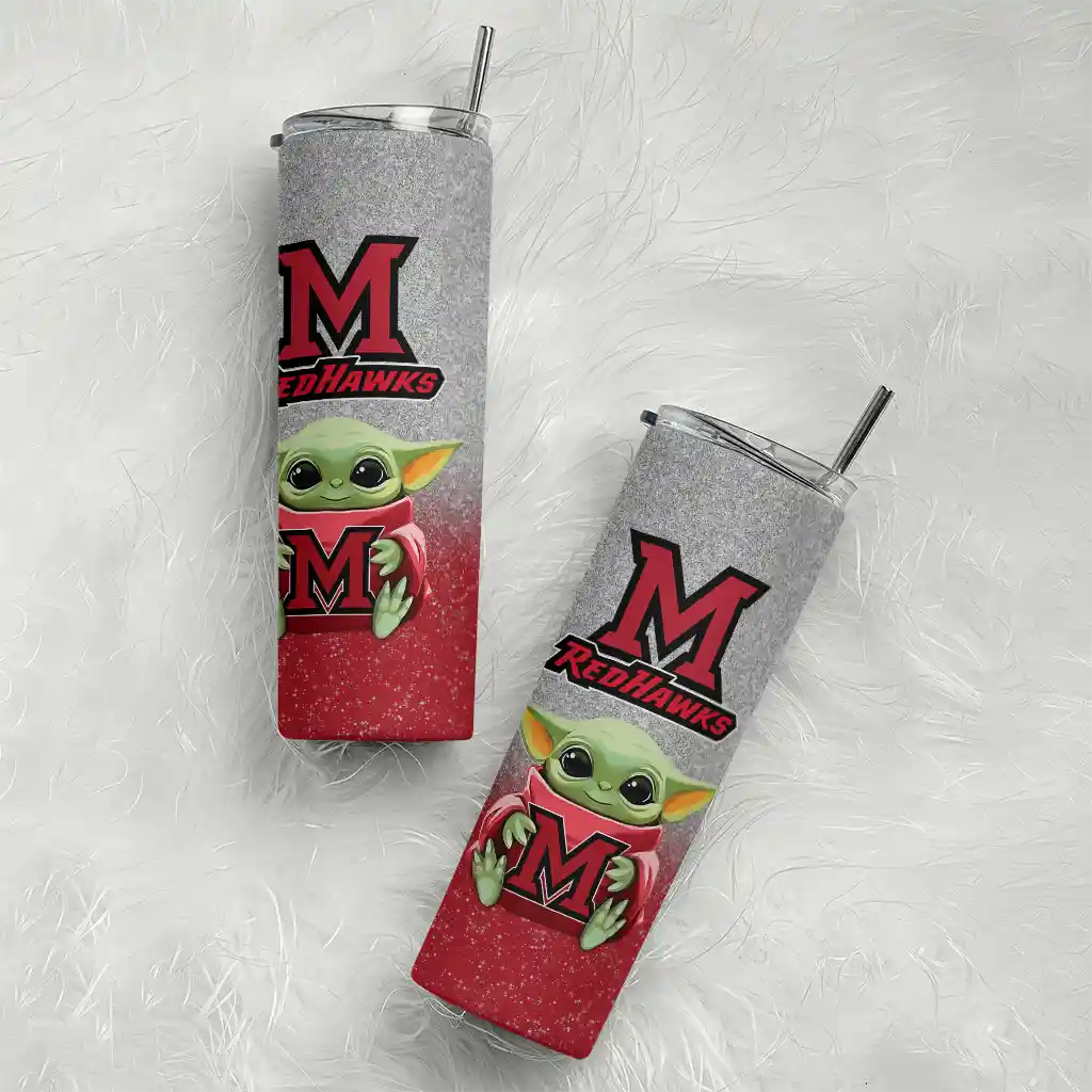 miami-redhawks-yoda-smile-red-skinny-tumbler-top-rated.webp