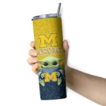 michigan-wolverines-yoda-smile-blue-skinny-tumbler-best-selling.webp