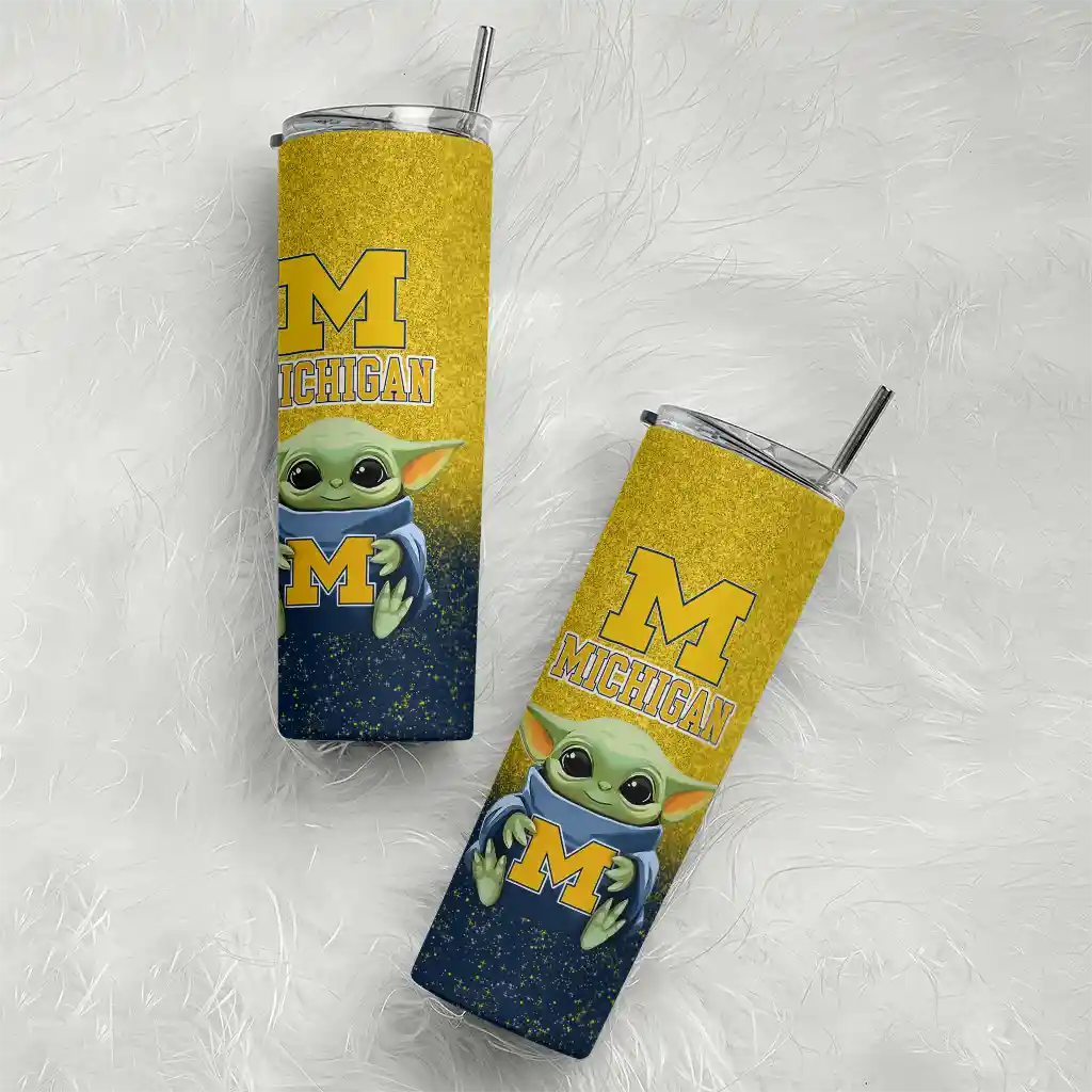 michigan-wolverines-yoda-smile-blue-skinny-tumbler-top-rated.webp