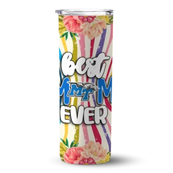 Middle Tennessee Blue Raiders Flower Cluster Skinny Tumbler