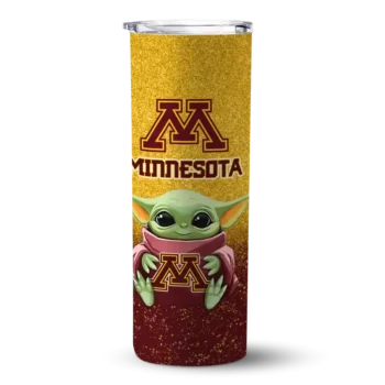Minnesota Golden Gophers Yoda Smile Maroon Skinny Tumbler