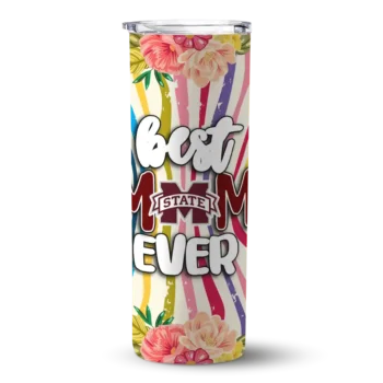 Mississippi State Bulldogs Flower Cluster Skinny Tumbler