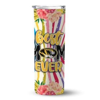 Missouri Tigers Flower Cluster Skinny Tumbler