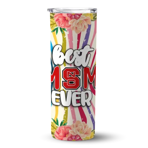 nc state wolfpack flower cluster skinny tumbler best selling