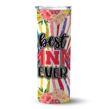 Nebraska Cornhuskers Flower Cluster Skinny Tumbler