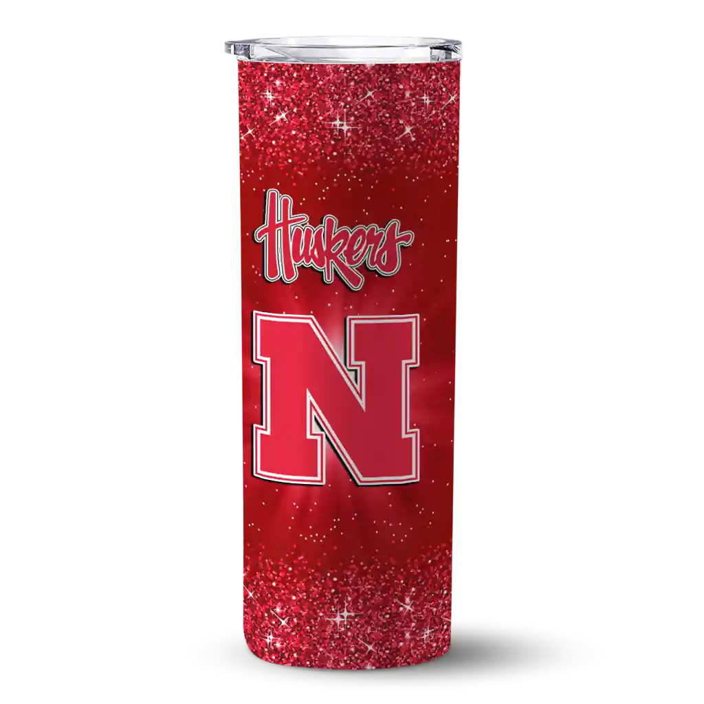nebraska-cornhuskers-radiant-glitter-red-skinny-tumbler-best-selling.webp nebraska cornhuskers radiant glitter red skinny tumbler best selling