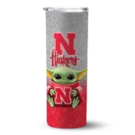 nebraska-cornhuskers-yoda-smile-red-skinny-tumbler-best-selling.webp