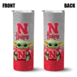 nebraska-cornhuskers-yoda-smile-red-skinny-tumbler-best-selling.webp