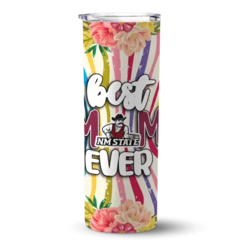 New Mexico State Aggies Flower Cluster Skinny Tumbler