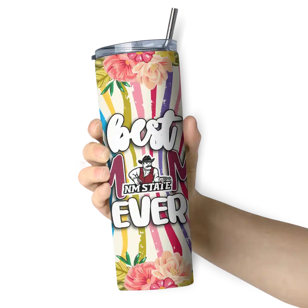 new-mexico-state-aggies-flower-cluster-skinny-tumbler-premium-grade.webp