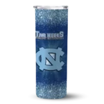 north-carolina-tar-heels-radiant-glitter-light-blue-skinny-tumbler-best-selling.webp