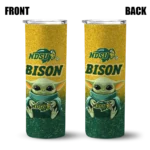 north-dakota-state-bison-yoda-smile-green-skinny-tumbler-best-selling.webp