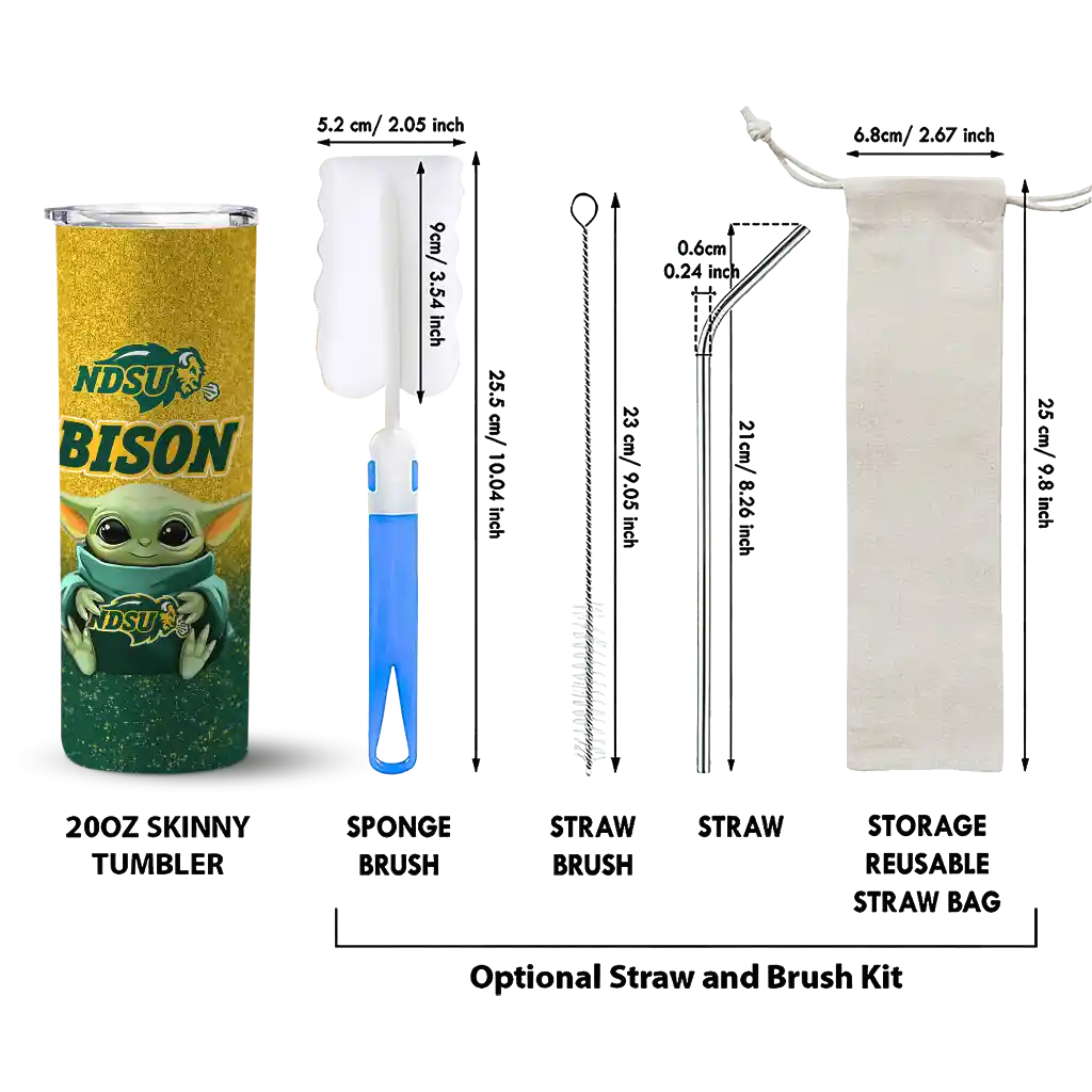 north-dakota-state-bison-yoda-smile-green-skinny-tumbler-new-arrival.webp