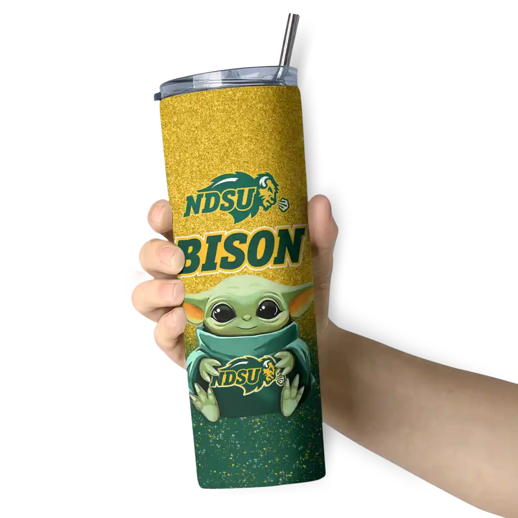 north-dakota-state-bison-yoda-smile-green-skinny-tumbler-premium-grade.webp
