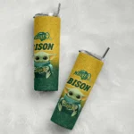 north-dakota-state-bison-yoda-smile-green-skinny-tumbler-best-selling.webp