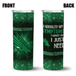 north-texas-mean-green-radiant-glitter-green-skinny-tumbler-best-selling.webp