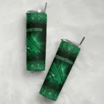 north-texas-mean-green-radiant-glitter-green-skinny-tumbler-best-selling.webp