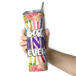 northwestern-wildcats-flower-cluster-skinny-tumbler-best-selling.webp