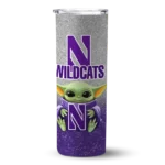 northwestern-wildcats-yoda-smile-purple-skinny-tumbler-best-selling.webp