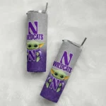 northwestern-wildcats-yoda-smile-purple-skinny-tumbler-best-selling.webp
